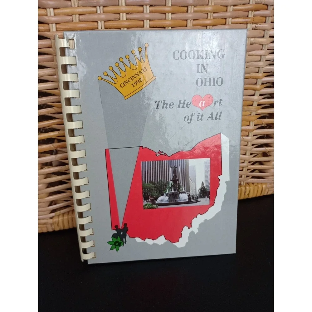 National Square‎ Dance Convention Cookbook Cincinnati, Ohio 1992 Spiral Vintage